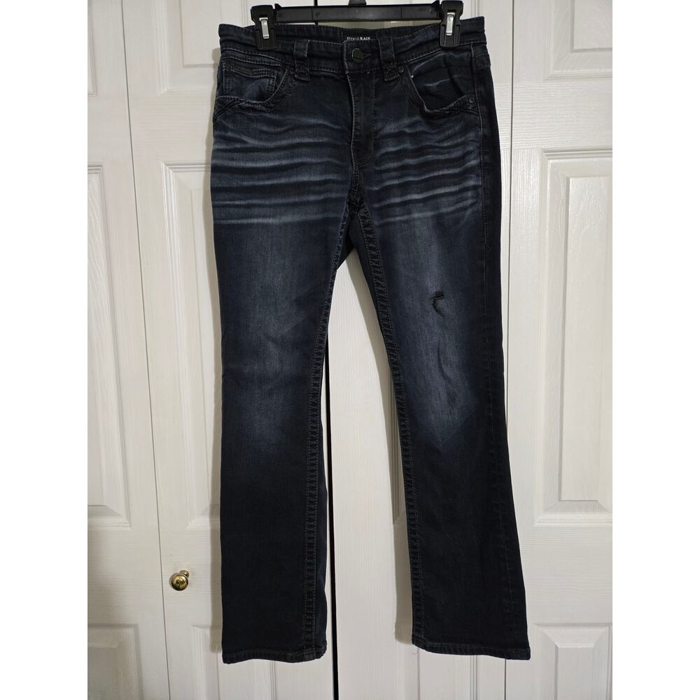 Buckle black size 30x30 men's straight slim fit jeans